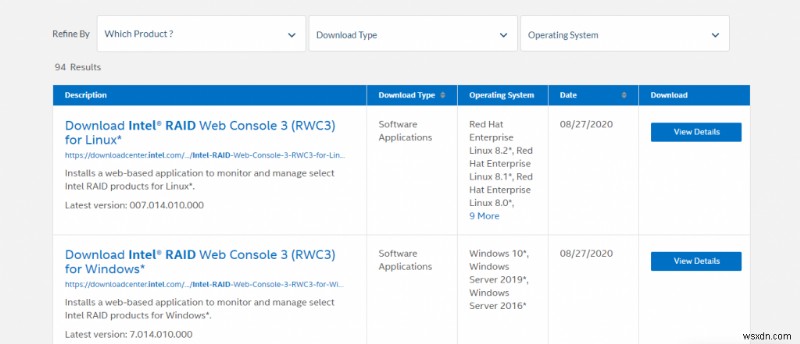 วิธีดาวน์โหลดและอัปเดตไดรเวอร์ Intel RAID