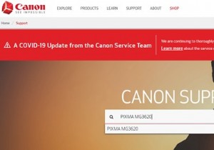 วิธีดาวน์โหลดไดรเวอร์ Canon PIXMA MG3620