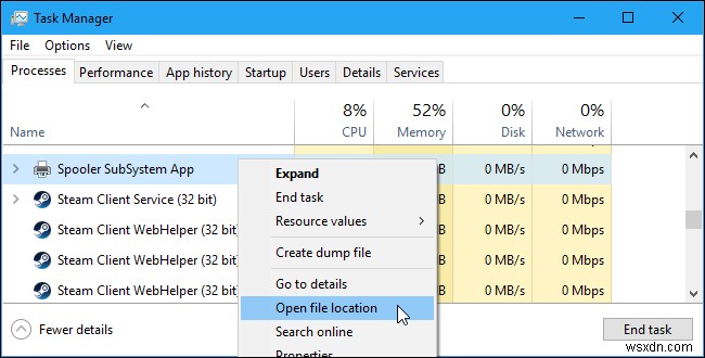  Spooler Subsystem App  (Spoolsv.Exe) คืออะไร &เหตุใดจึงมีการใช้งาน CPU สูง