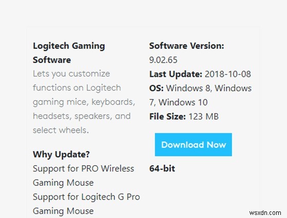 วิธีดาวน์โหลด Logitech Gaming Software