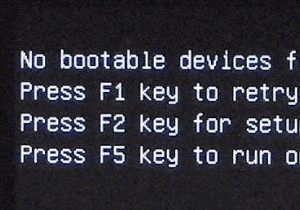 วิธีแก้ไขข้อผิดพลาดไม่พบอุปกรณ์ที่สามารถบูตได้