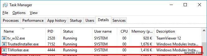 วิธีแก้ไขปัญหาการใช้งาน TiWorker.exe High Disk บน Windows 10