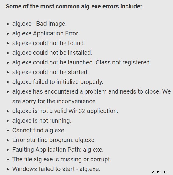 กระบวนการของ Windows alg.exe คืออะไร &ฉันจะแก้ไขการใช้งาน CPU สูงของ alg.exe ได้อย่างไร