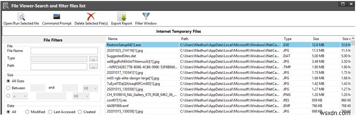 วิธีส่งออกรายงานพื้นที่ดิสก์เป็นรูปแบบไฟล์ต่างๆ ด้วย Disk Analyzer Pro?