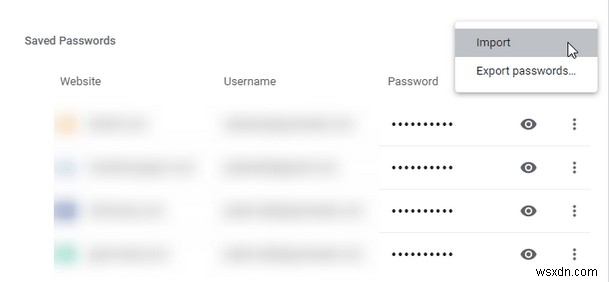 วิธีนำเข้าและสำรองรหัสผ่านที่บันทึกไว้ใน Google Chrome