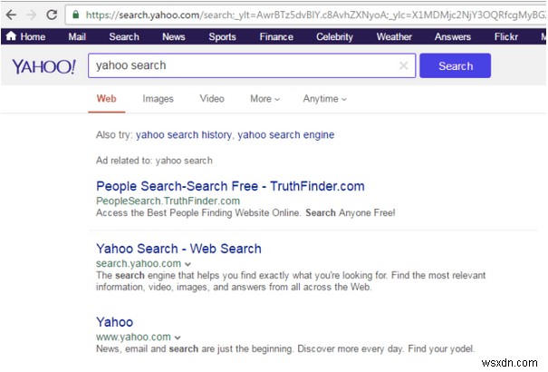 วิธีลบ Yahoo Search Redirect Virus (Windows &Mac) 