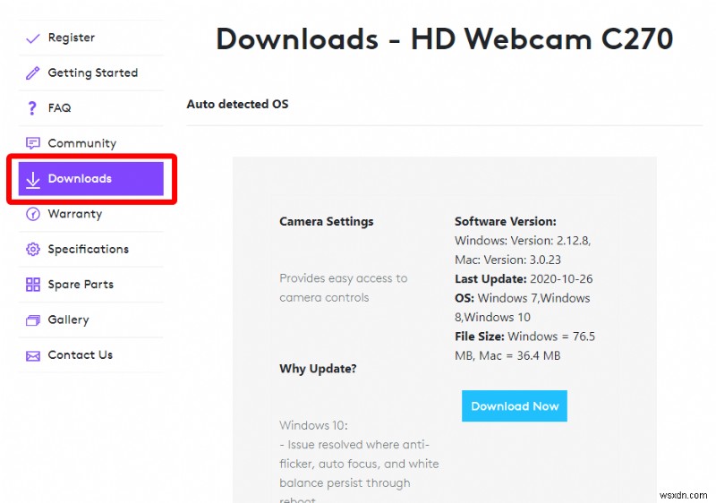 วิธีดาวน์โหลดและติดตั้งไดรเวอร์ Logitech HD Webcam C270