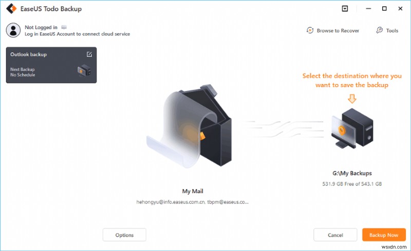 วิธีสำรอง/บันทึกอีเมล Outlook ไปยังฮาร์ดไดรฟ์โดยอัตโนมัติ