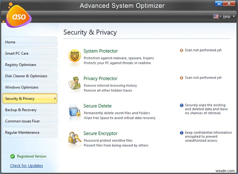 ปรับปรุงประสิทธิภาพของ Windows ด้วย Advanced System Optimizer