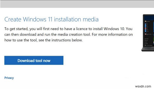 เครื่องมือสร้างสื่อ Windows 11 (2022):วิธีใช้งาน