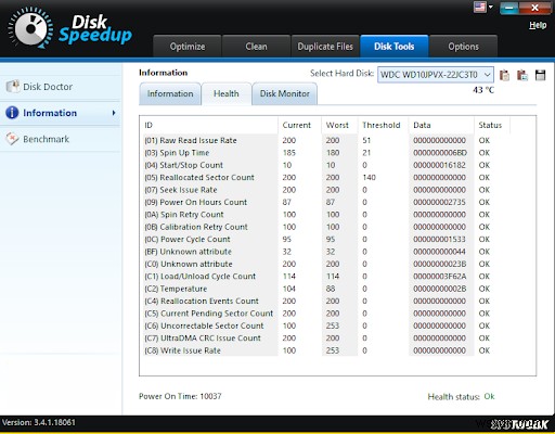 วิธีตรวจสอบดิสก์และระบุความเร็วในการอ่าน/เขียนผ่าน Disk Speedup?