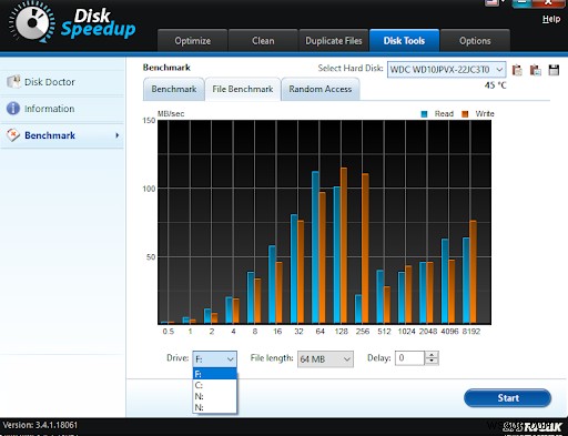 วิธีตรวจสอบดิสก์และระบุความเร็วในการอ่าน/เขียนผ่าน Disk Speedup?