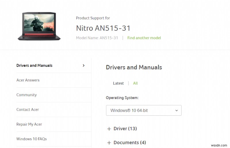 จะอัปเดตไดรเวอร์ Acer Nitro 5 ได้อย่างไร