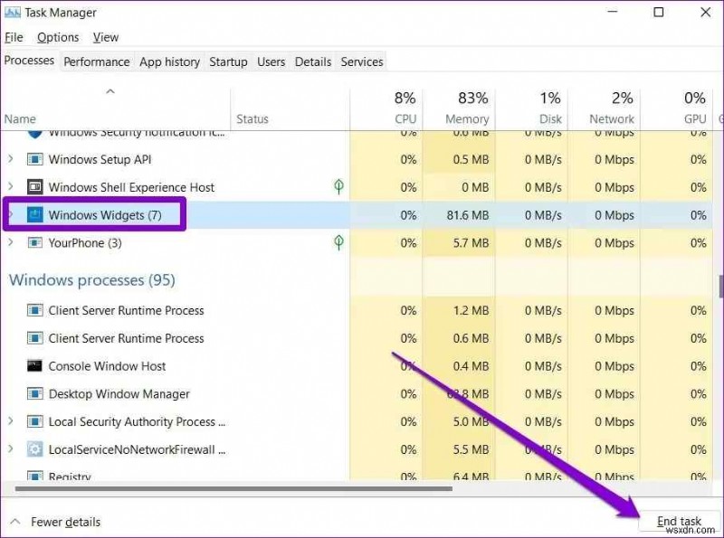 การแก้ไข:วิดเจ็ตไม่ทำงาน/โหลดว่างบน Windows 11