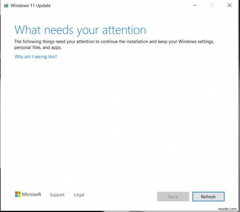 การแก้ไข:ข้อผิดพลาดในการอัปเดต “What Needs Your Attention” ใน Windows 11/10