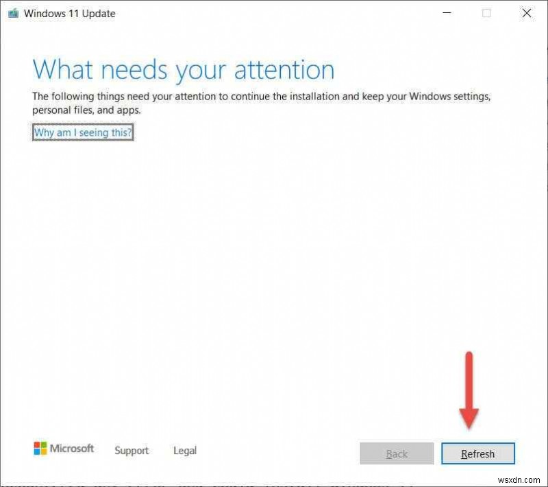 การแก้ไข:ข้อผิดพลาดในการอัปเดต “What Needs Your Attention” ใน Windows 11/10