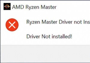 วิธีแก้ไข Ryzen Master Driver ไม่ได้ติดตั้งอย่างถูกต้อง (2022)