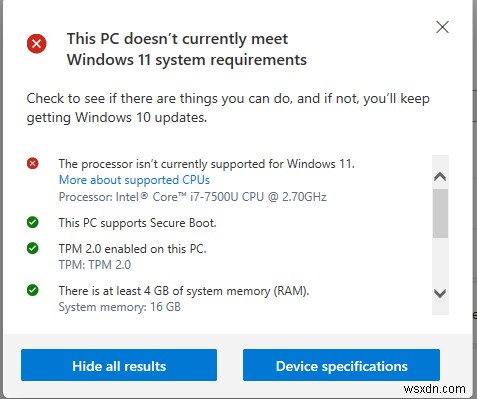 Windows 11 “The Watermark Story” สำหรับอุปกรณ์ที่ไม่รองรับ