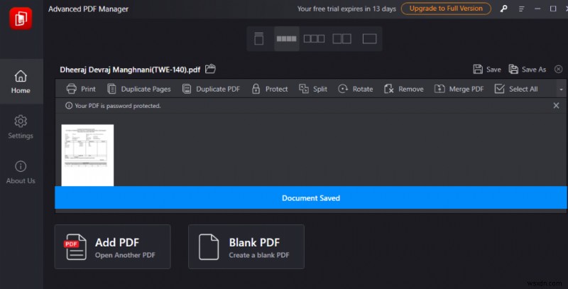 ฉันจะลบการป้องกันด้วยรหัสผ่านออกจาก PDF ได้อย่างไร