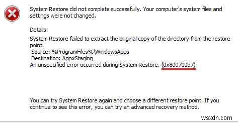 วิธีแก้ไขข้อผิดพลาดในการคืนค่าระบบ 0x800700b7 ใน Windows 11