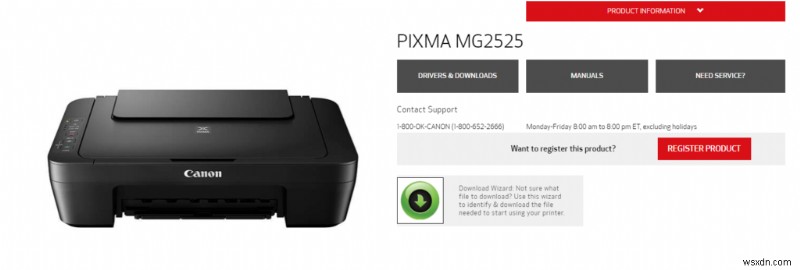 วิธีดาวน์โหลดและติดตั้งไดรเวอร์ Canon PIXMA MG2525