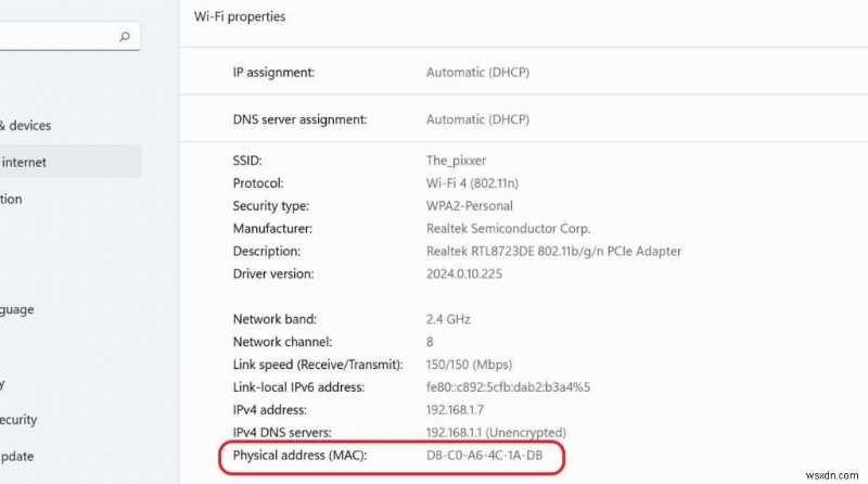 วิธีค้นหาที่อยู่ MAC ของคุณบน Windows 11