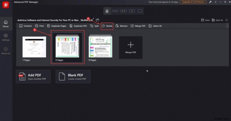 วิธีหมุนข้อความใน PDF บน Windows PC?