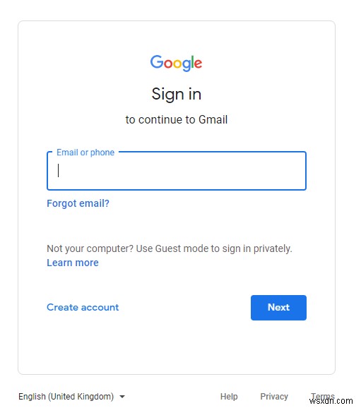 วิธีรีเซ็ตรหัสผ่าน Gmail ด้วยรหัสยืนยัน