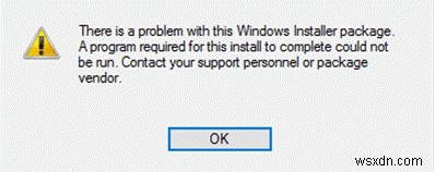 วิธีแก้ไขข้อผิดพลาด “มีปัญหากับแพ็คเกจตัวติดตั้ง Windows นี้”?