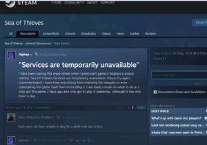 วิธีแก้ไขข้อผิดพลาด “บริการ Sea Of Thieves ไม่สามารถใช้งานได้ชั่วคราว” บนพีซี