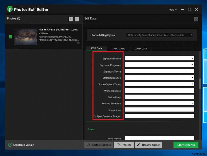 ประโยชน์ของการใช้ Exif Editor บน Windows 11/10 PC