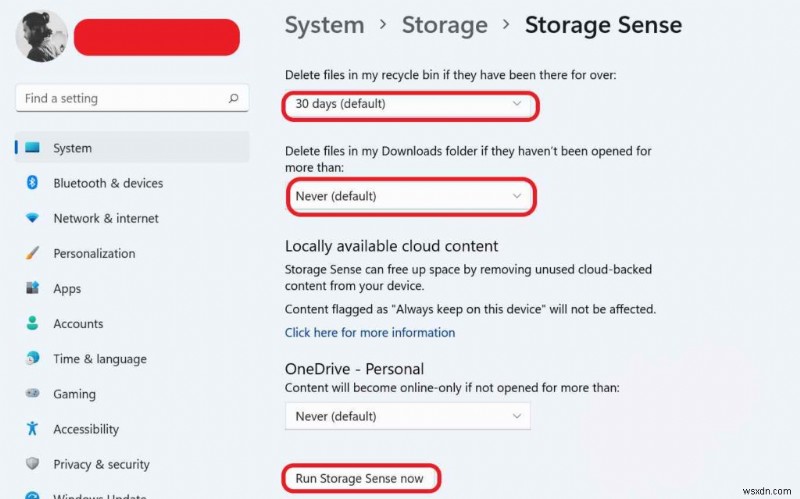 วิธีใช้ Storage Sense บน Windows 11