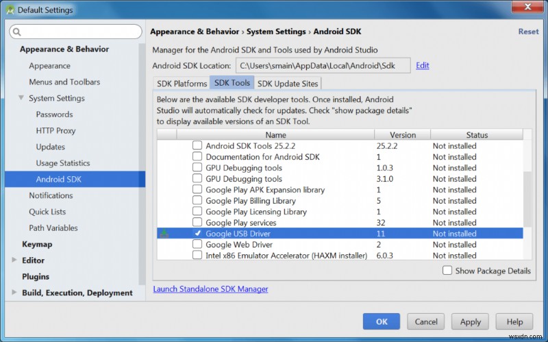 วิธีดาวน์โหลด/ติดตั้งไดรเวอร์ Google USB ใน Windows