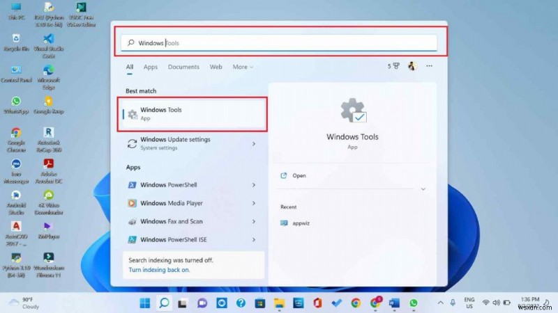 7 วิธีเปิดเครื่องมือ Windows ใน Windows 11 (2022)