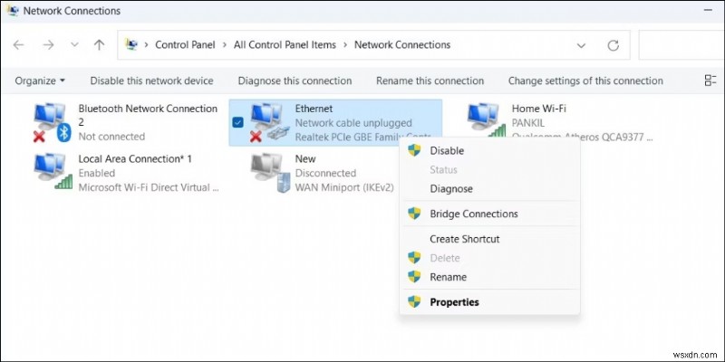 วิธีเปลี่ยนชื่อ Network Adapter บน Windows 11