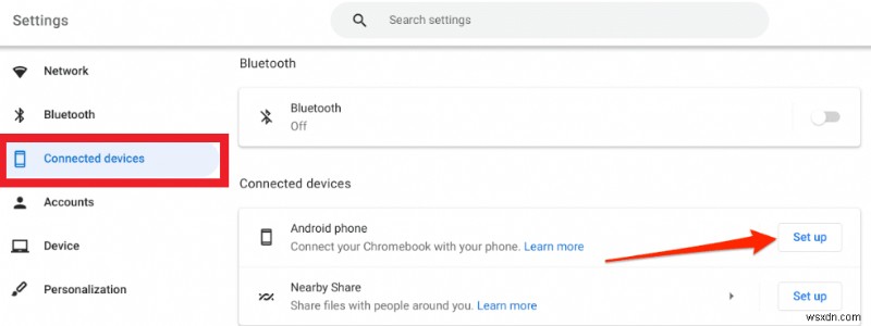 วิธีเชื่อมต่อโทรศัพท์กับ Chromebook โดยใช้ Phone Hub
