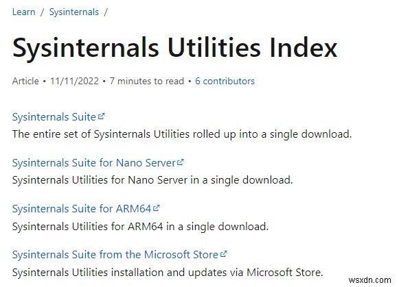 Windows Sysinternals:คืออะไรและใช้อย่างไร