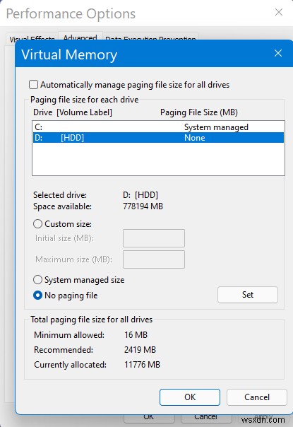 วิธีแก้ไขการใช้ดิสก์/RAM สูงใน Windows 11