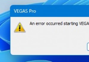 เกิดข้อผิดพลาดในการเริ่ม Vegas Pro บน Windows 11/PC [Super Guide]