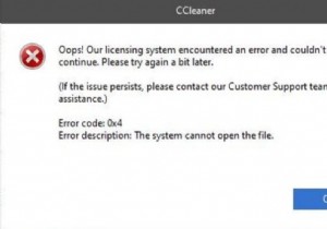 รหัสข้อผิดพลาด CCleaner 0x4? นี่คือ 7 วิธีแก้ปัญหาง่ายๆ!