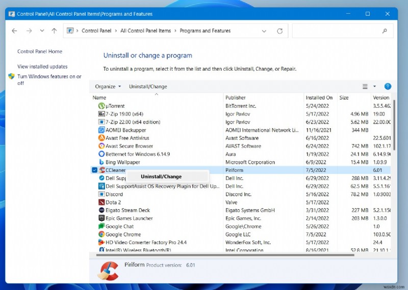 CCleaner Microsoft Edge ถูกข้ามบน Windows 11 หรือไม่