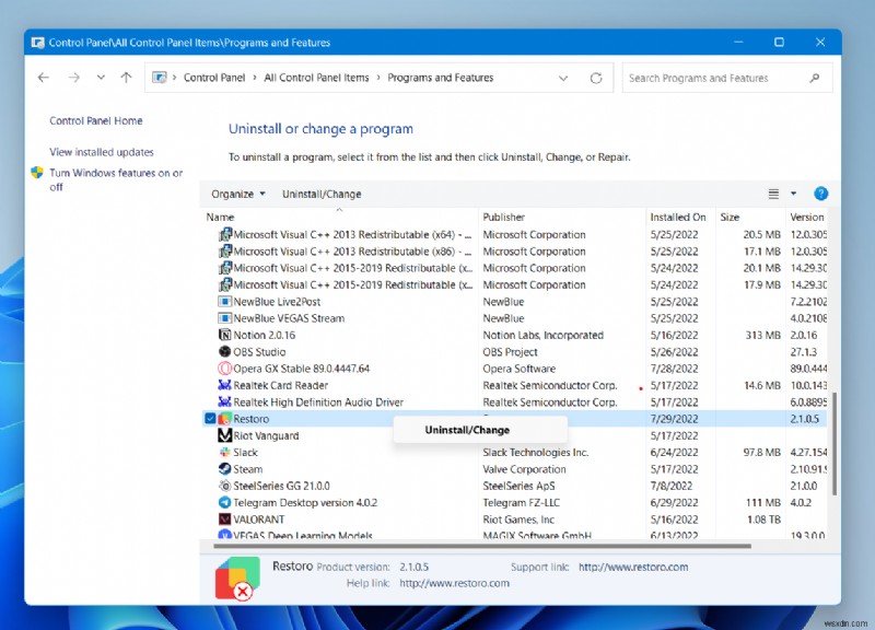 Restoreo จะไม่ถอนการติดตั้งบน Windows 11? 4 วิธีแก้ไขที่ดีที่สุด!