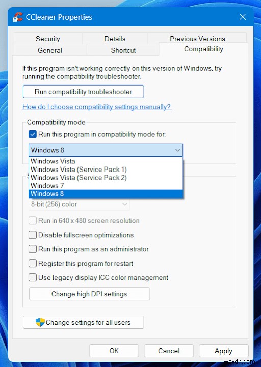 เกิดข้อผิดพลาดในการเปิดไฟล์สำหรับเขียน CCleaner บน Windows 11