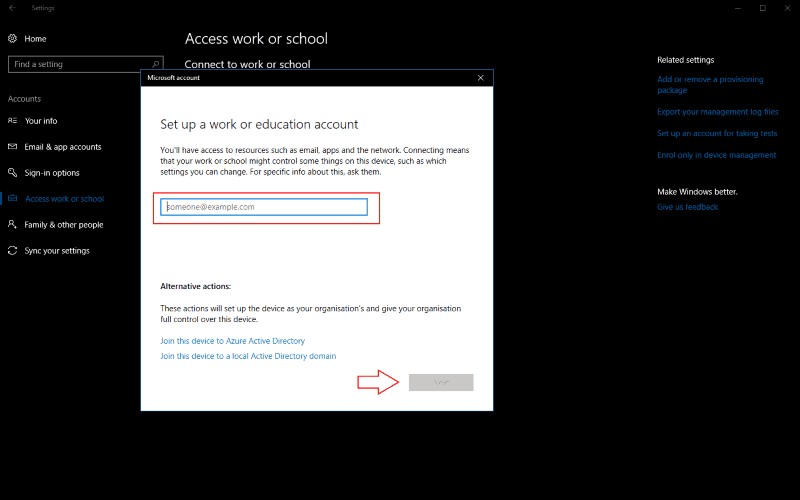 วิธีจัดการบัญชีส่วนตัว ที่ทำงาน และโรงเรียนใน Windows 10