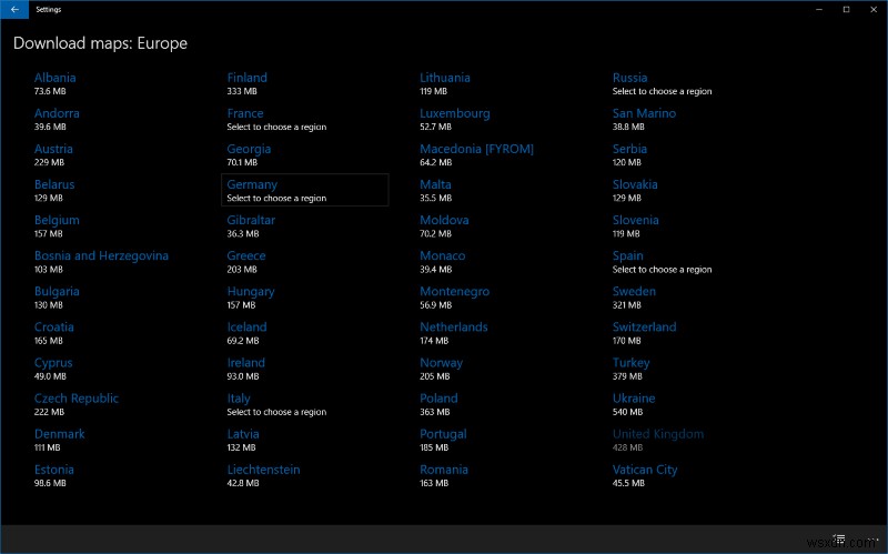 วิธีดาวน์โหลดแผนที่ออฟไลน์ใน Windows 10