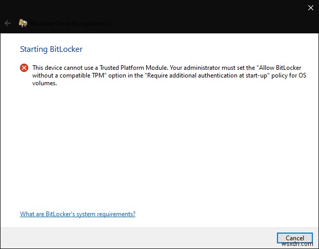 เริ่มต้นใช้งาน BitLocker ซึ่งเป็นเครื่องมือเข้ารหัสทั้งดิสก์ในตัวของ Windows 10