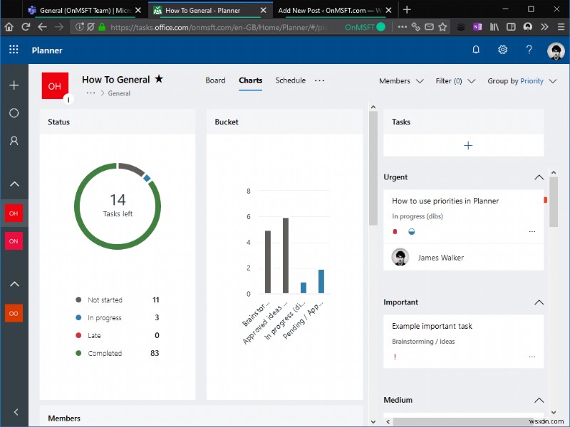 วิธีใช้ลำดับความสำคัญใน Microsoft Planner