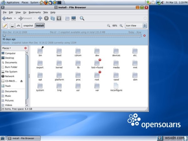 Open Solaris 2008.11 - มาถูกทางแล้ว แต่การเดินทางยังอีกยาวไกล