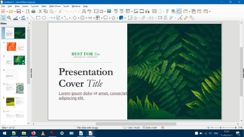 บทวิจารณ์ LibreOffice 7.1 - หลักการความไม่แน่นอน