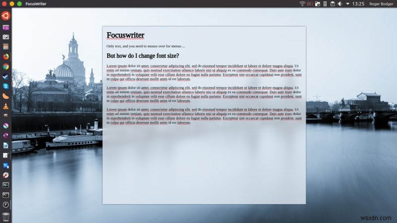 FocusWriter - โปรแกรมแก้ไขข้อความที่เรียบง่าย